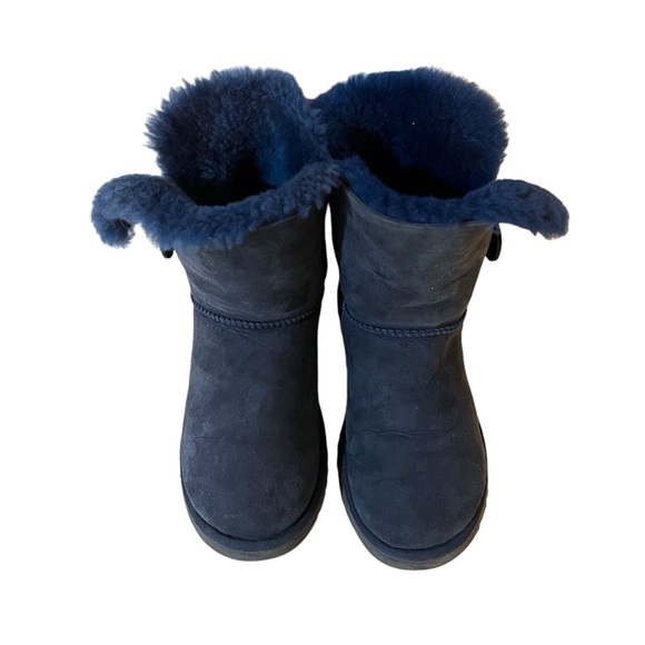 Ugg Bailey Button Navy Boots - Picture 5 of 10